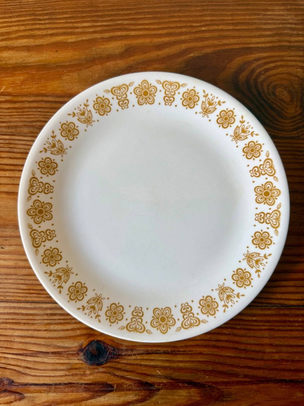 Vintage Corelle Butterfly Gold Dinner Plate | Corning Livingware | 10¼"